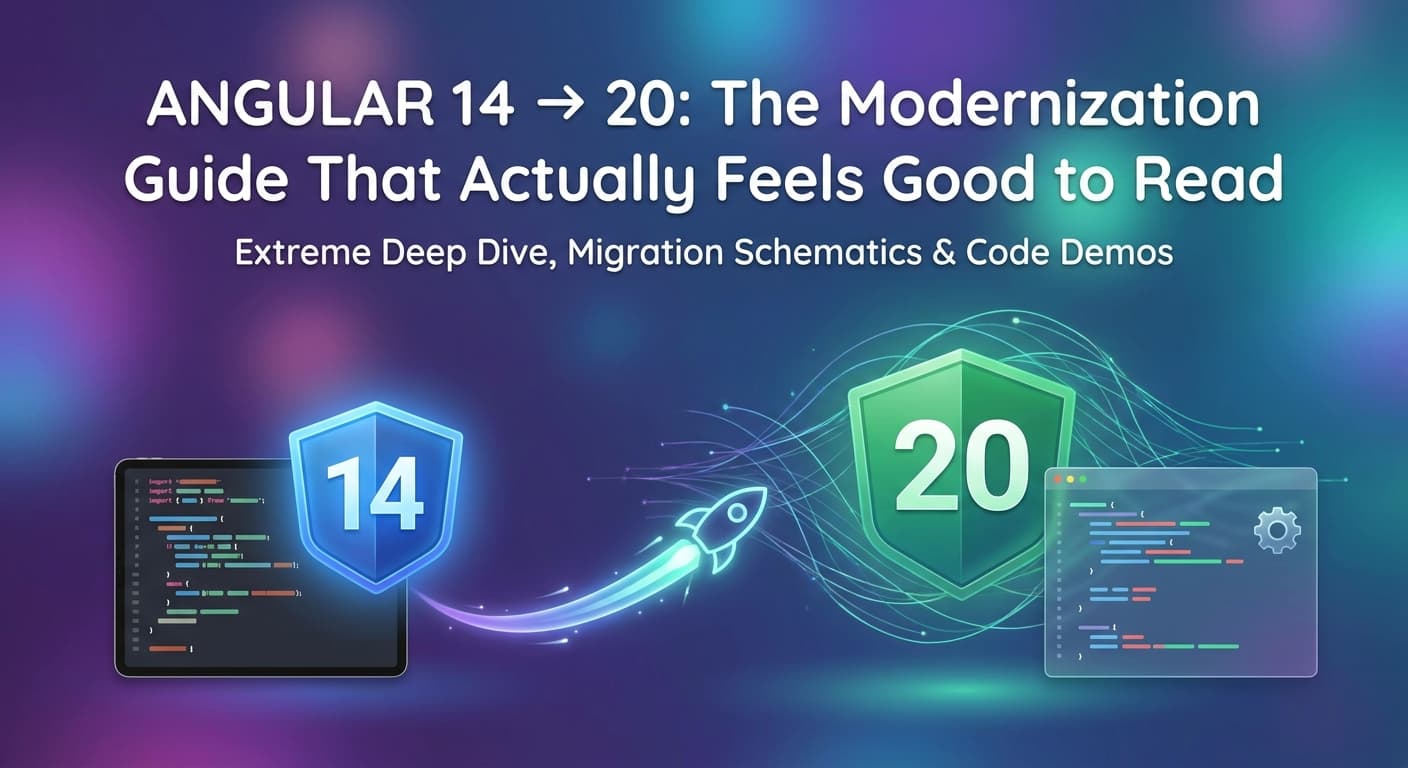 π Angular 14 β 20: The Modernization Guide That Actually Feels Good to Read