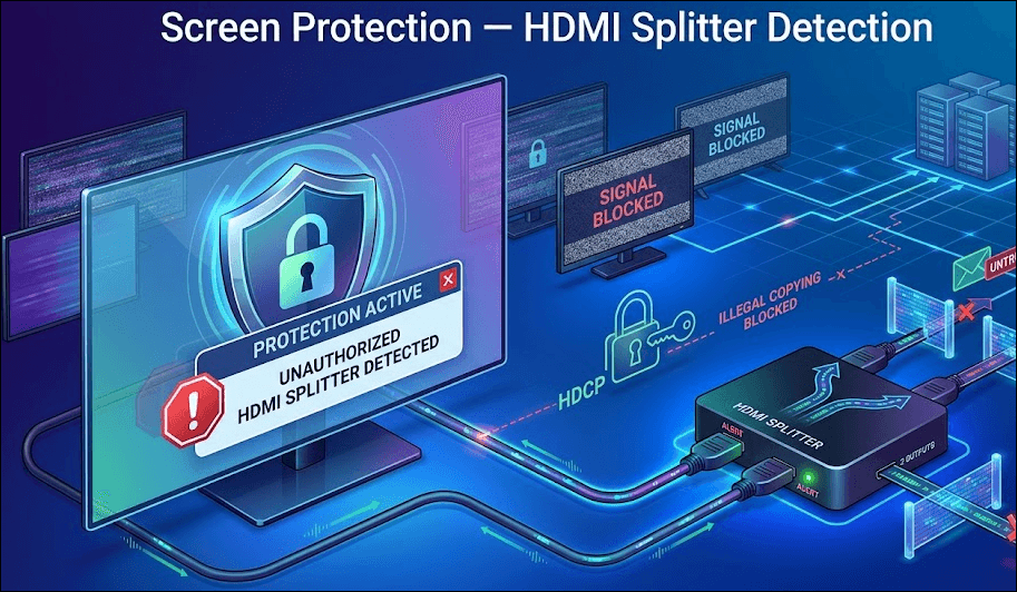 Screen Protection — HDMI Splitter Detection